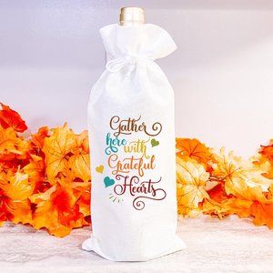 Thanksgivings / Holiday Wine  / Beverage /Alcohol Bags or Reusable Gift Bag